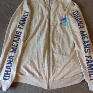 Disney stitch zip up hoodie